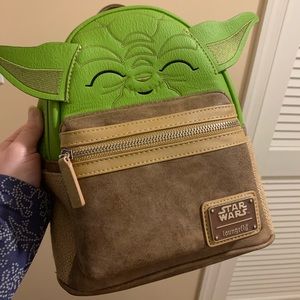NWT Loungefly Baby Yoda Mini Backpack